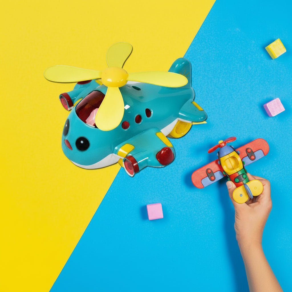 Moving Musical Helicopter Toy with Lights for Toddlers