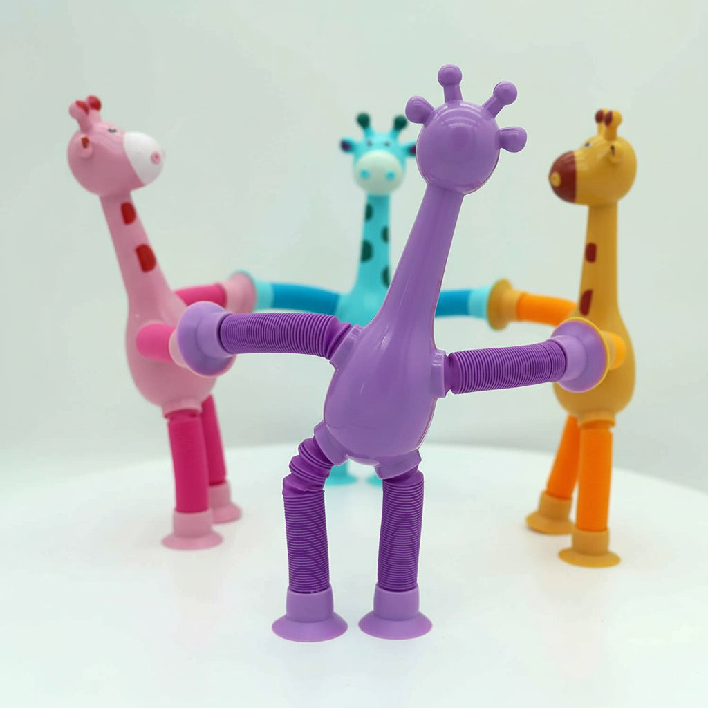 Giraffe Pop Tube Stretch Fidget Stress Relief Toy