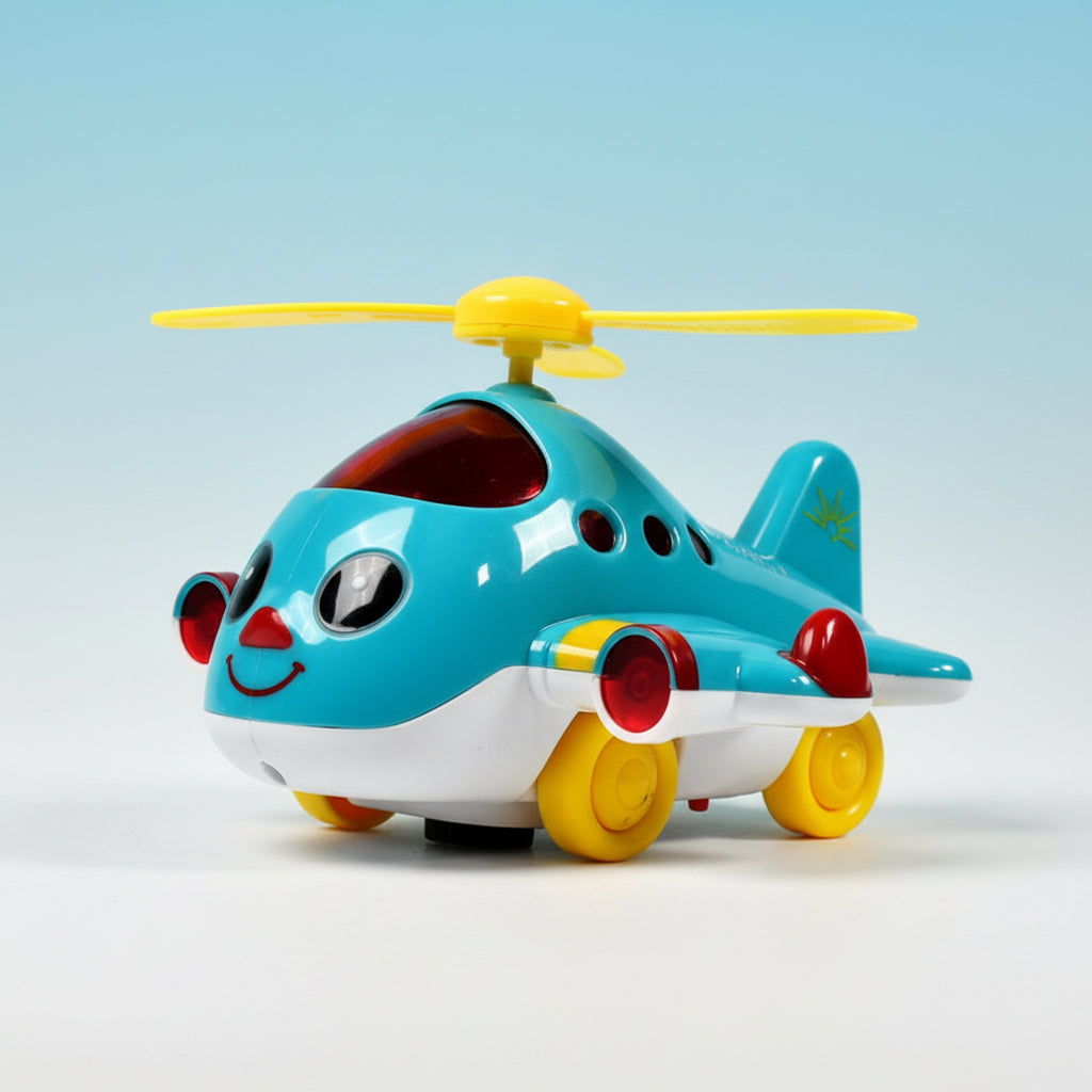 Moving Musical Helicopter Toy with Lights for Toddlers