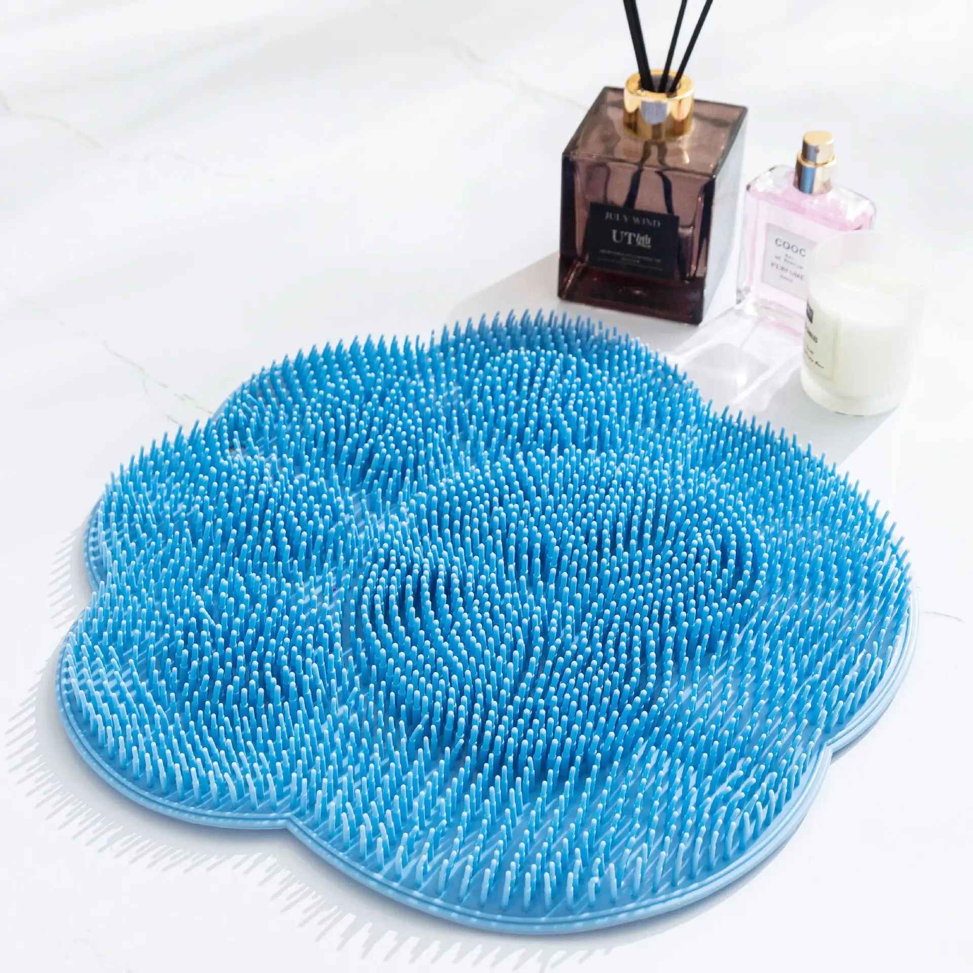 Kids Friendly Foot Scrubber Mat with Suction Base