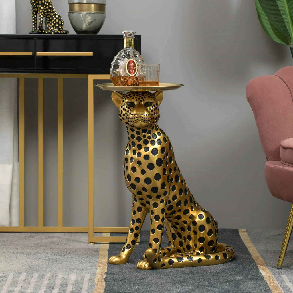 Luxury Life Size Leopard Home Decor Statue