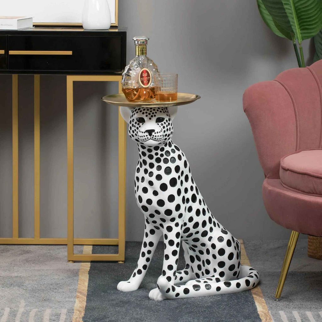 Luxury Life Size Leopard Home Decor Statue
