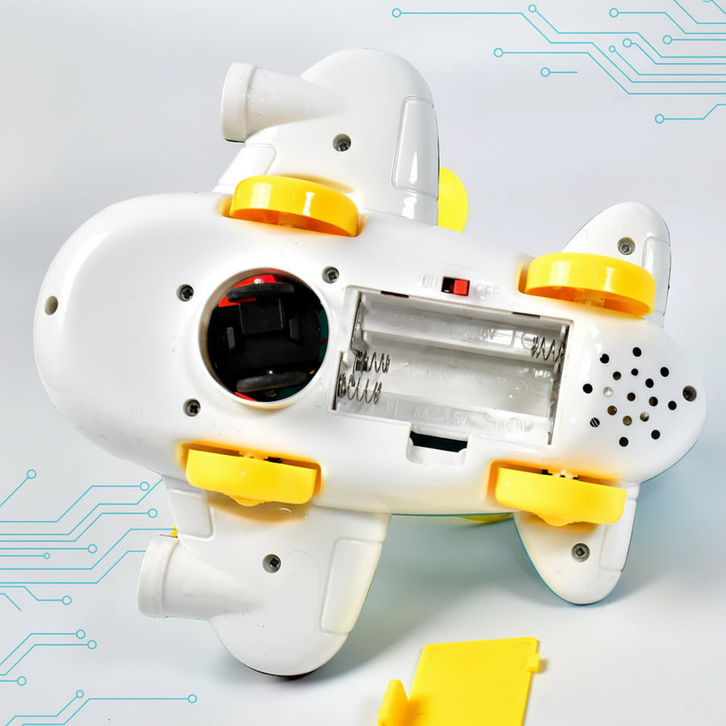 Moving Musical Helicopter Toy with Lights for Toddlers