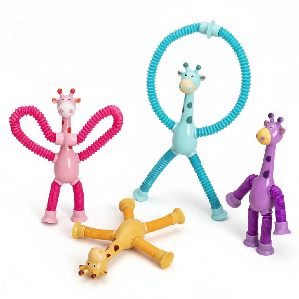 Giraffe Pop Tube Stretch Fidget Stress Relief Toy