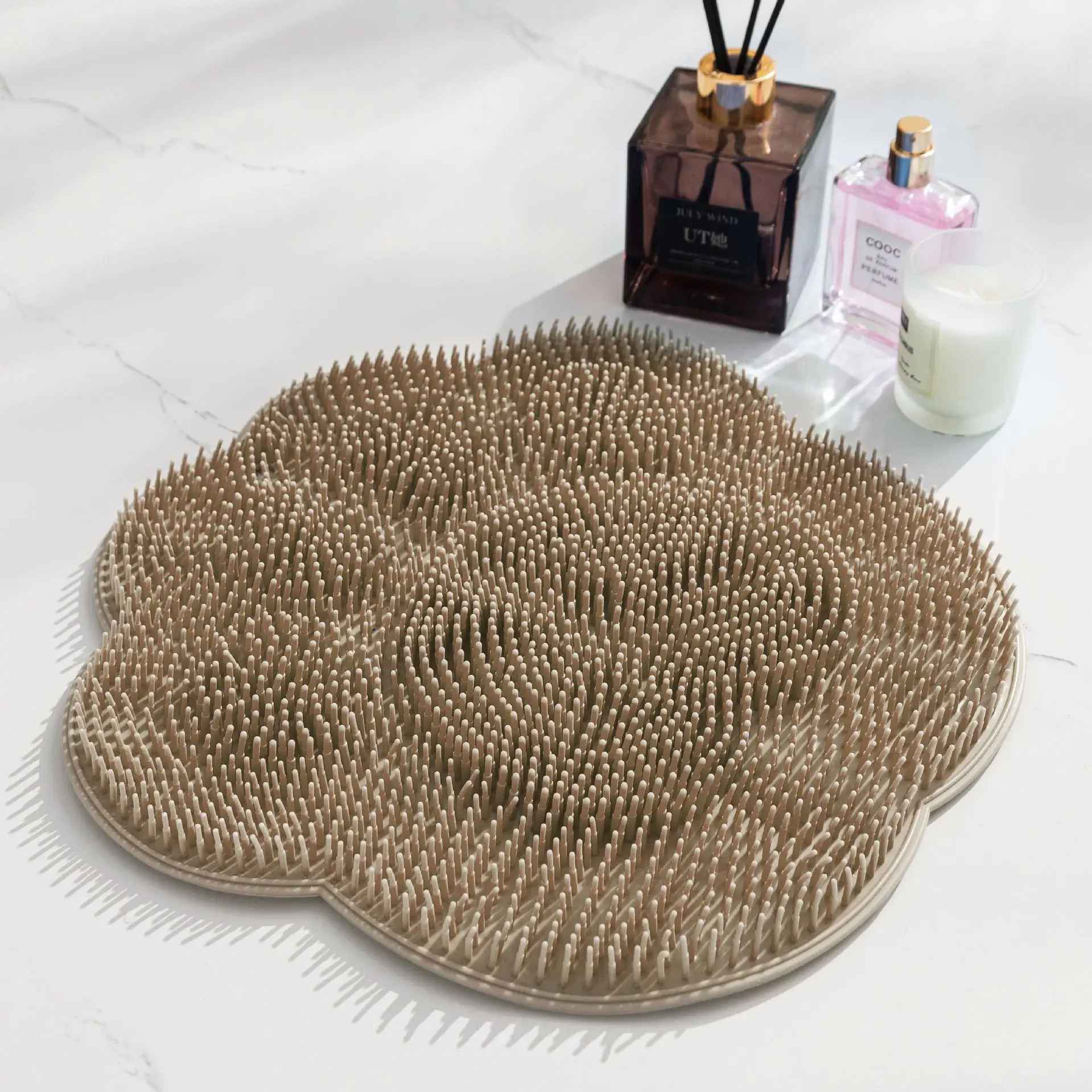 Kids Friendly Foot Scrubber Mat with Suction Base