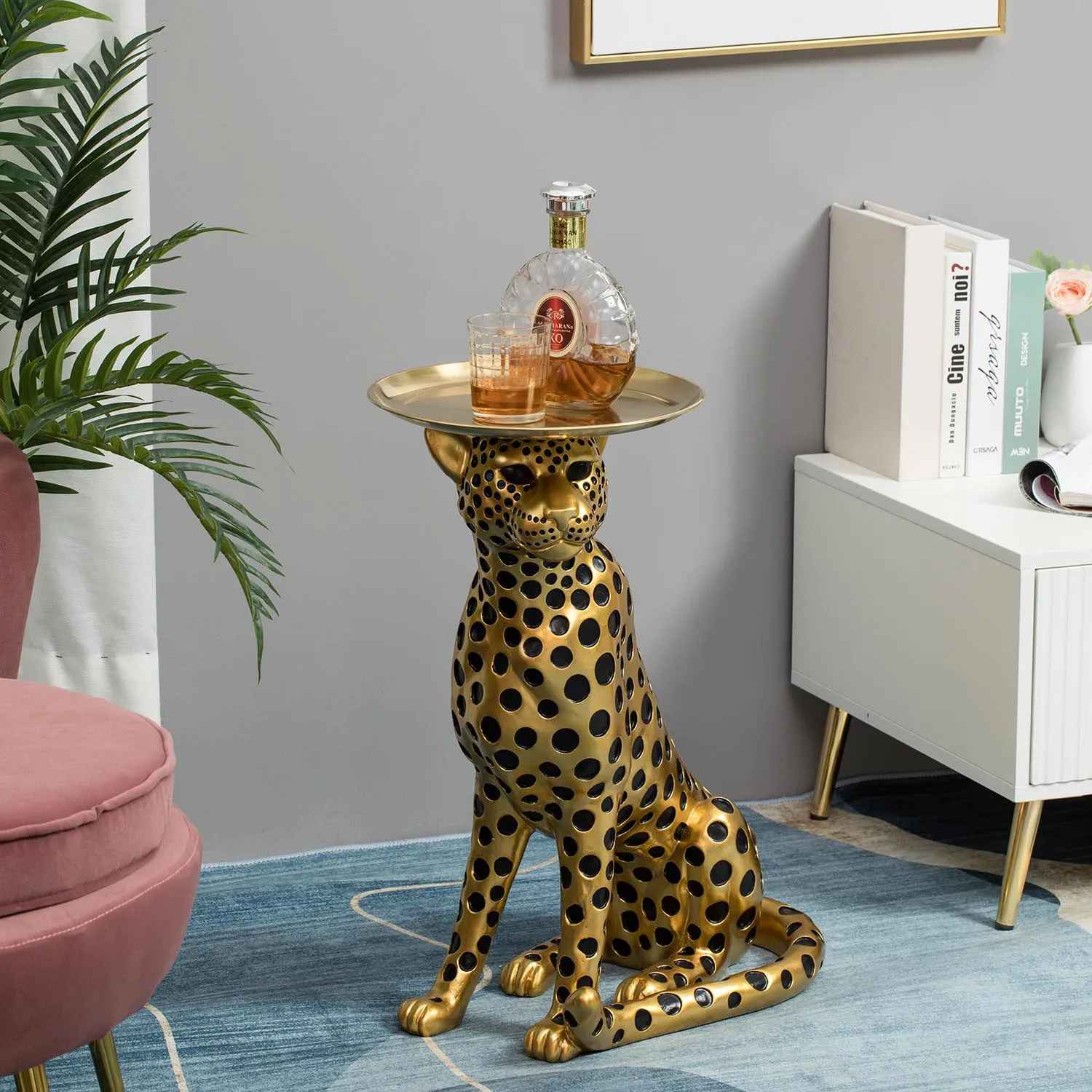 Luxury Life Size Leopard Home Decor Statue
